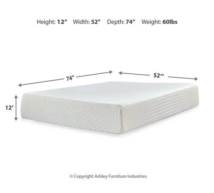 Chime 12 Inch Memory Foam Mattress in a Box - Full