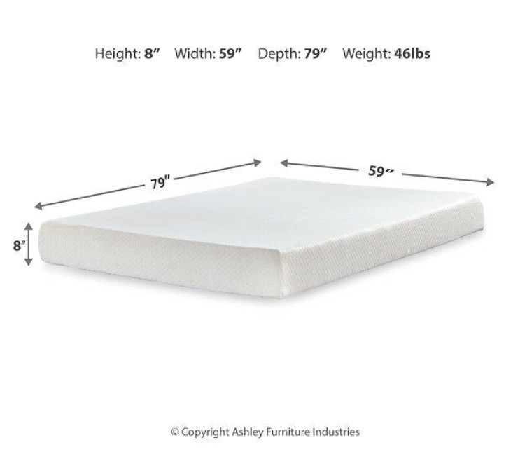 Chime 8 Inch Memory Foam Mattress in a Box - King