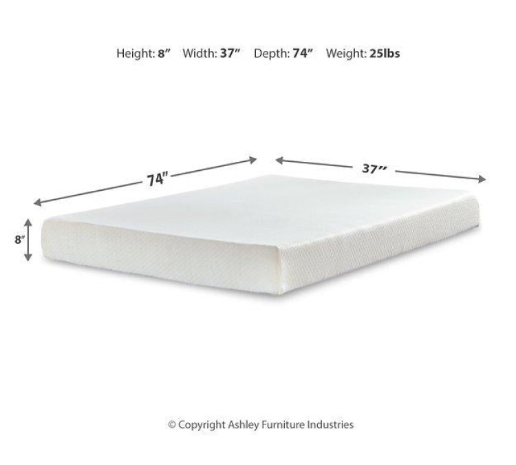Chime 8 Inch Memory Foam Mattress in a Box - King