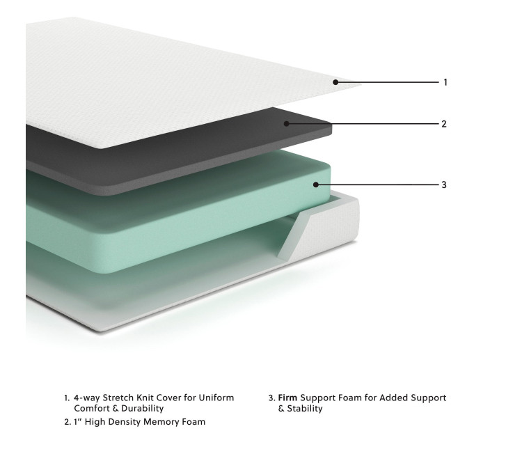 Chime 8 Inch Memory Foam Mattress in a Box - King