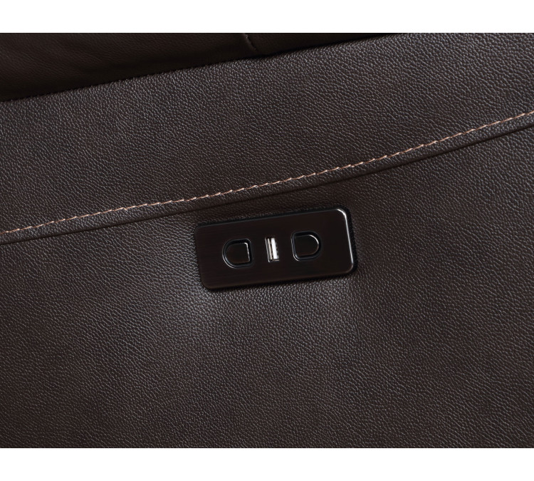 Alexandria Leather 6/Piece Power Reclining Set - Chocolate