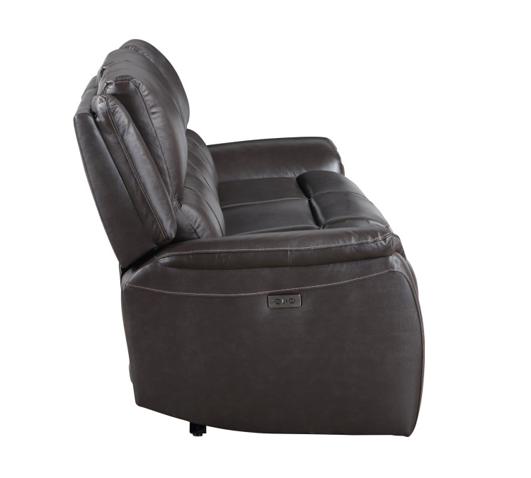 Alexandria Leather Power Reclining - Chocolate