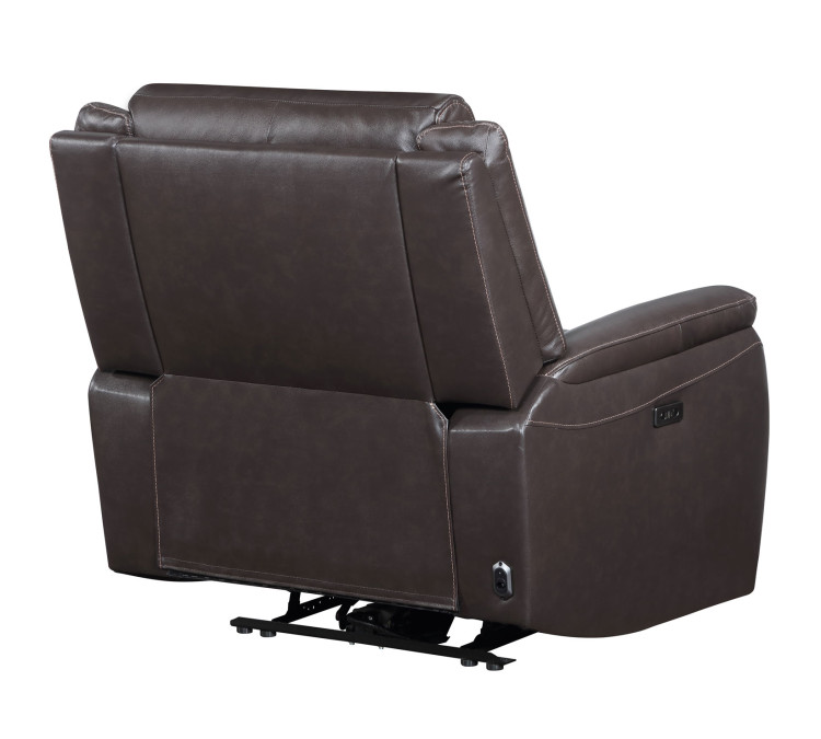 Alexandria Leather Power Reclining - Chocolate