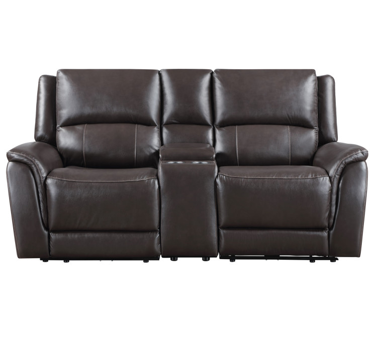 Alexandria Leather Power Reclining - Chocolate