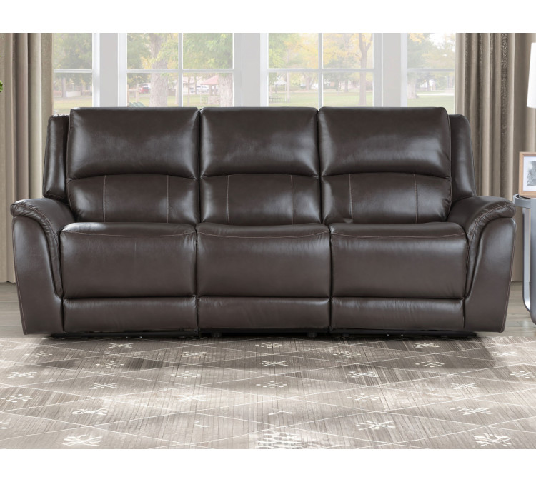Alexandria Leather Power Reclining - Chocolate