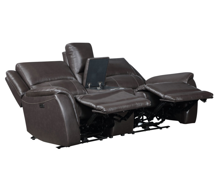 Alexandria Leather Power Reclining - Chocolate