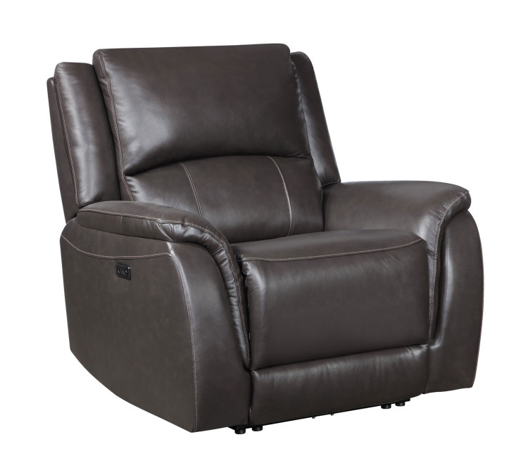 Alexandria Leather Power Reclining - Chocolate