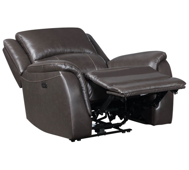 Alexandria Leather Power Reclining - Chocolate