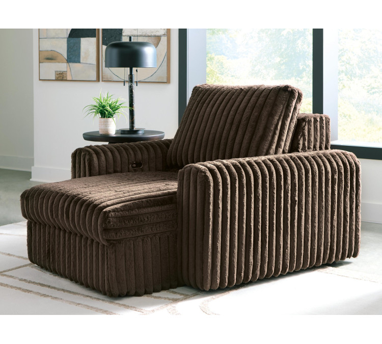 Chalmers Power Gliding Chaise - Chocolate