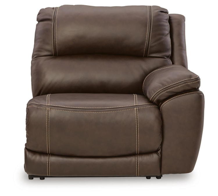Dunleith 7-Piece Power Reclining Sectional - Chocolate