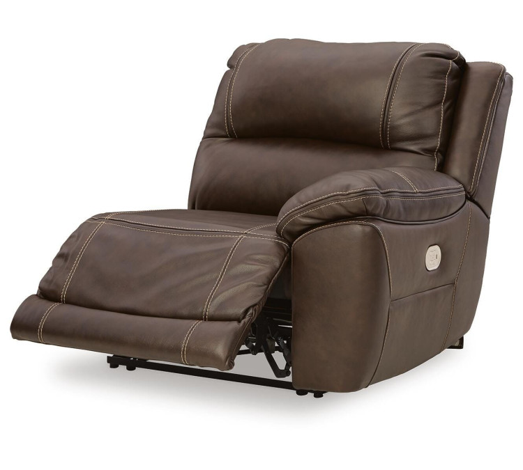 Dunleith 7-Piece Power Reclining Sectional - Chocolate