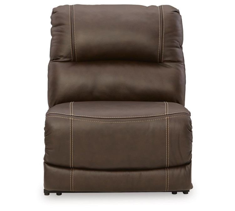 Dunleith 9-Piece Power Reclining Sectional - Chocolate