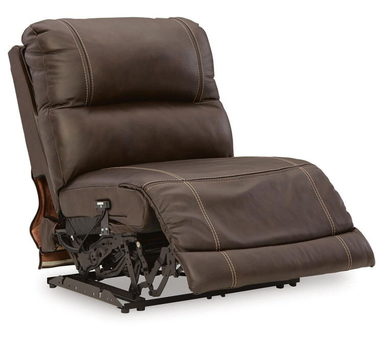 Dunleith 9-Piece Power Reclining Sectional - Chocolate