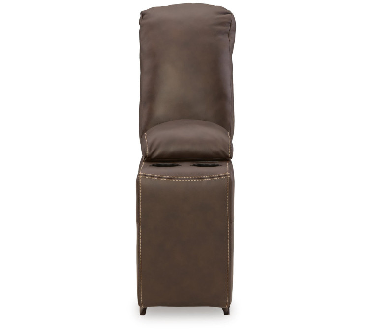 Dunleith 9-Piece Power Reclining Sectional - Chocolate