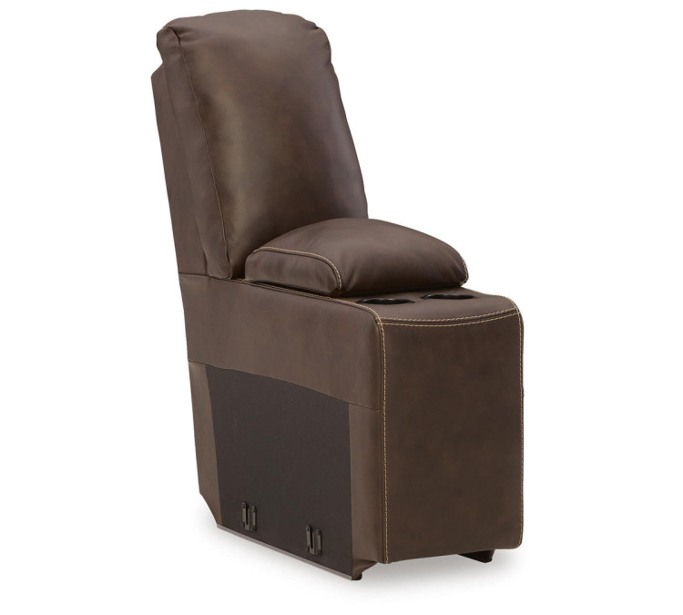Dunleith 9-Piece Power Reclining Sectional - Chocolate