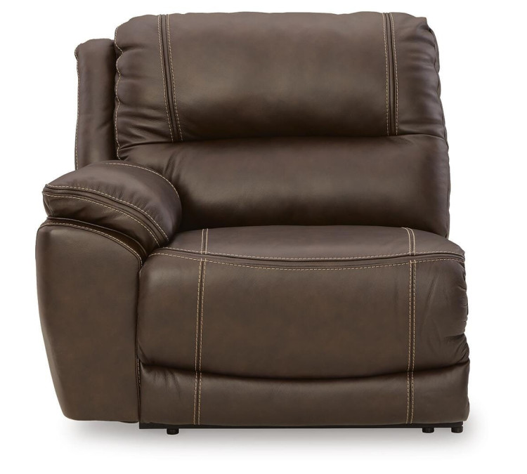 Dunleith 9-Piece Power Reclining Sectional - Chocolate