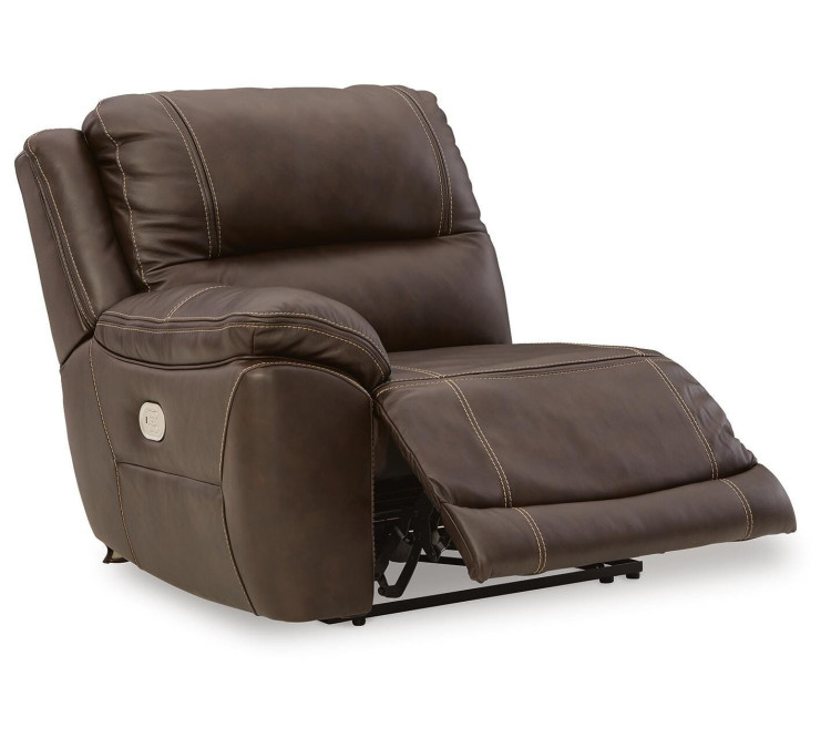 Dunleith 9-Piece Power Reclining Sectional - Chocolate