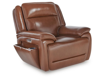 Healy Pier Power Recliner - Chocolate