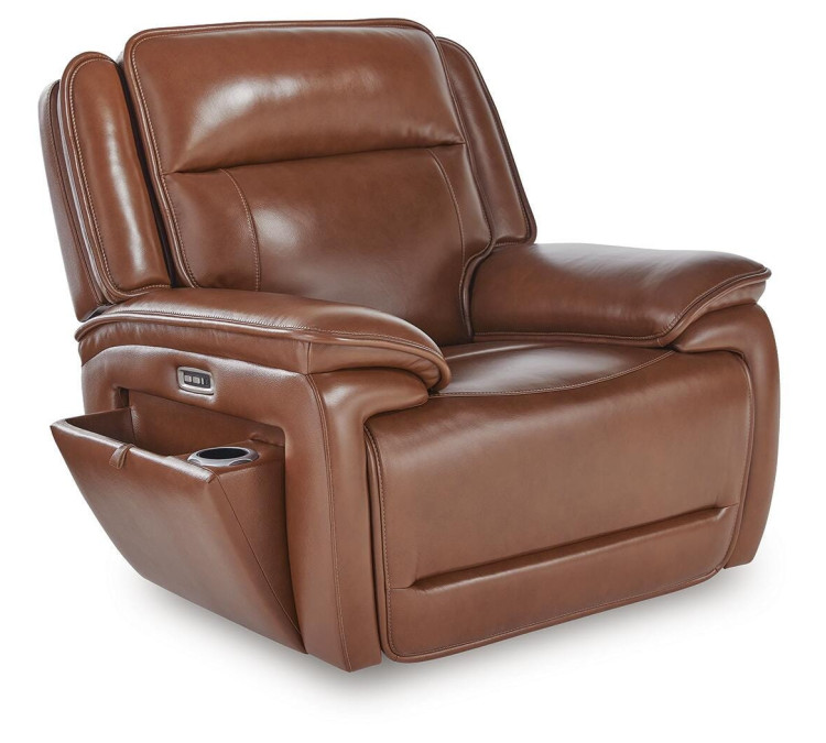 Healy Pier Power Recliner - Chocolate