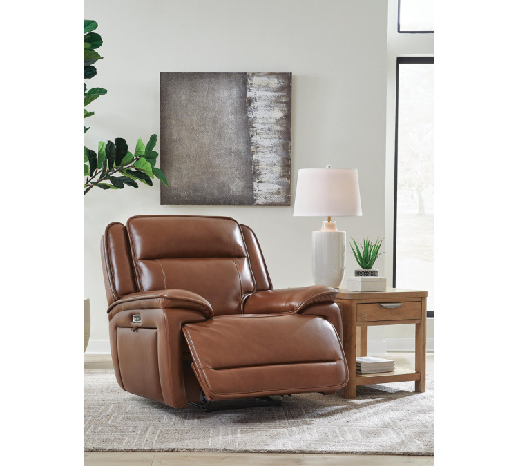Healy Pier Power Recliner - Chocolate