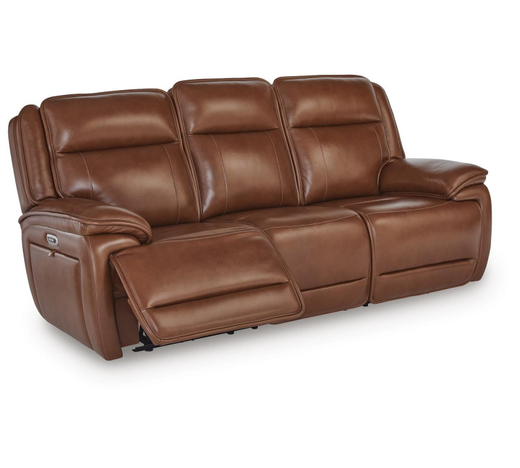 Healy Pier Power Reclining Sofa - Chocolate