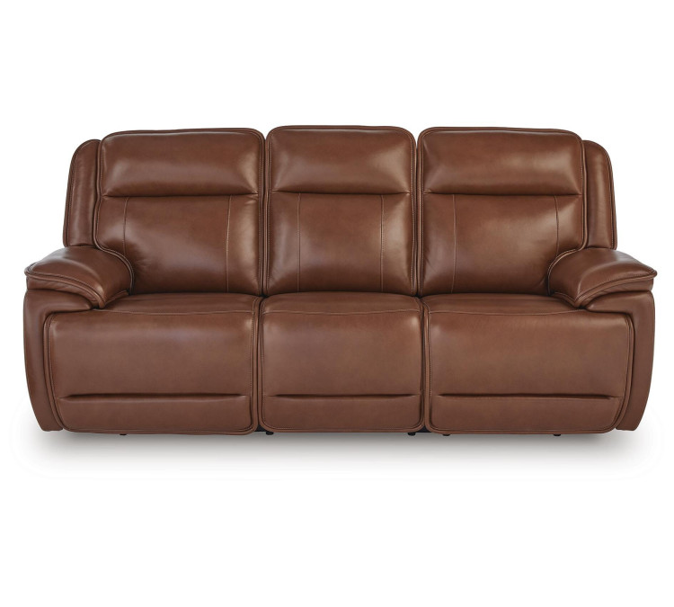 Healy Pier Power Reclining Sofa - Chocolate