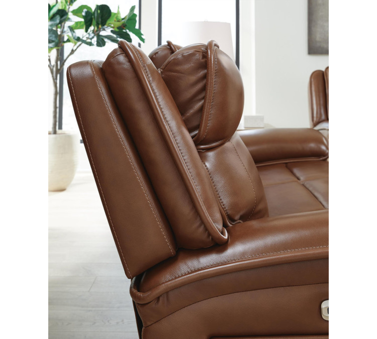Healy Pier Power Reclining Sofa - Chocolate