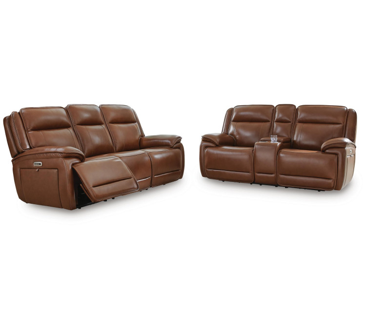 Healy Pier Sofa and Loveseat - Chocolate