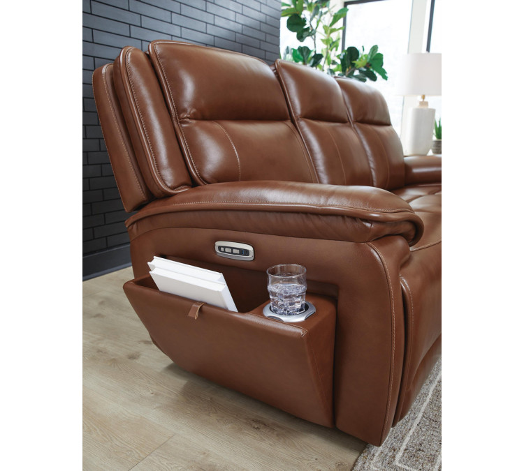 Healy Pier Sofa and Loveseat - Chocolate