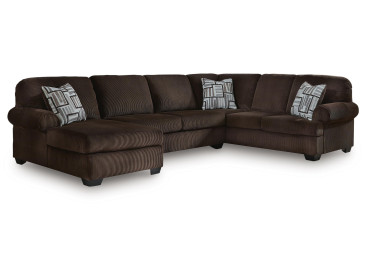 Landsings 3-Piece Sectional with Chaise - Chocolate