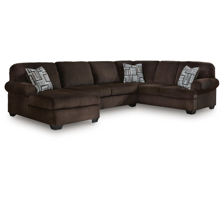 Landsings 3-Piece Sectional with Chaise - Chocolate