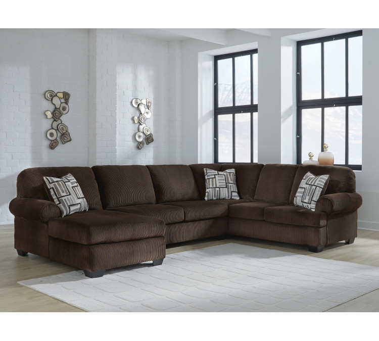 Landsings 3-Piece Sectional with Chaise - Chocolate