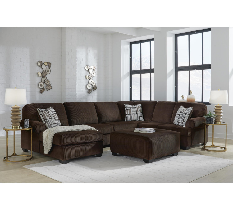 Landsings 3-Piece Sectional with Chaise - Chocolate