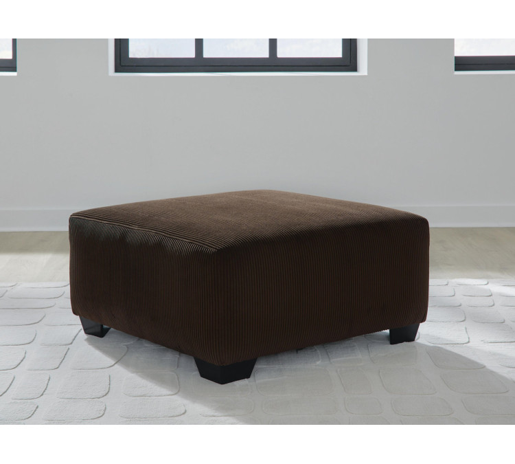 Landsings Oversized Accent Ottoman - Chocolate