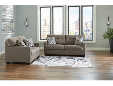 Mahoney Sofa and Loveseat - Chocolate
