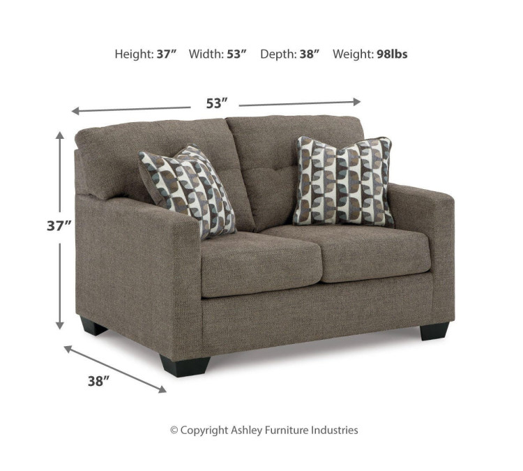 Mahoney Sofa and Loveseat - Chocolate