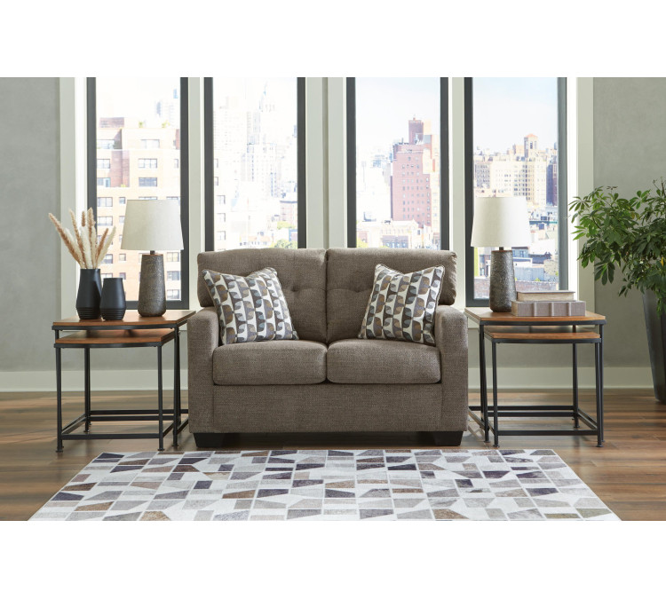 Mahoney Sofa and Loveseat - Chocolate