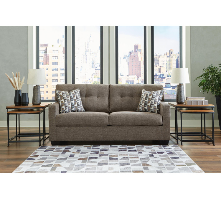 Mahoney Sofa and Loveseat - Chocolate