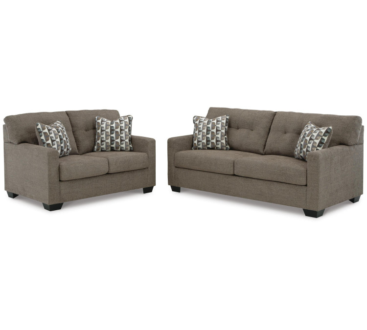 Mahoney Sofa and Loveseat - Chocolate