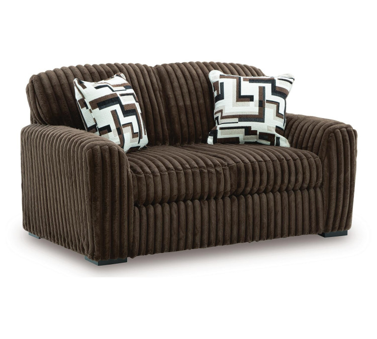 Midnight-Madness Loveseat - Chocolate