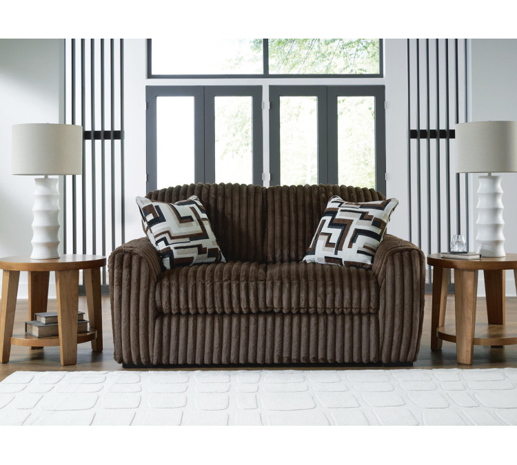 Midnight-Madness Loveseat - Chocolate