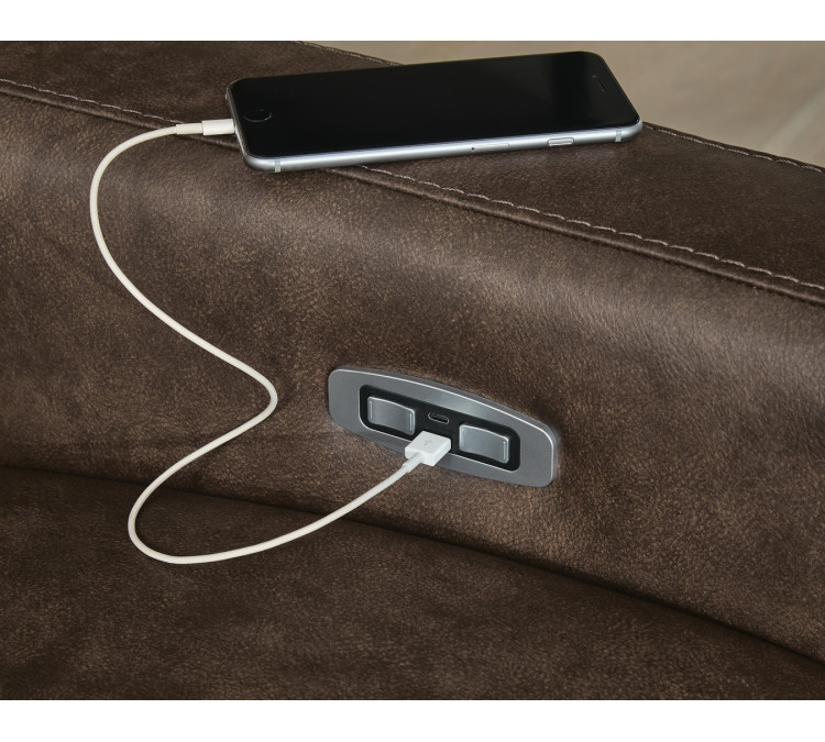 ModZ 5-Piece Power Reclining Sectional - Chocolate