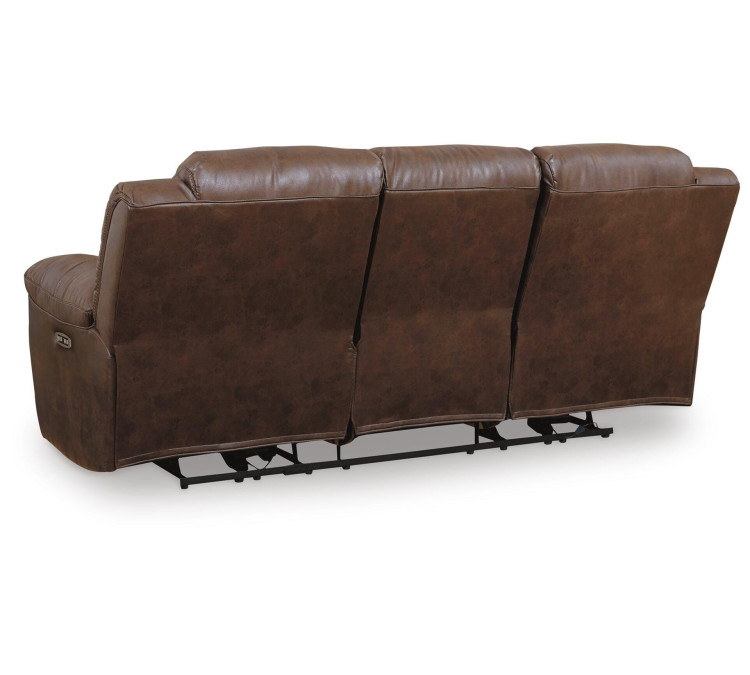 Stoneland Power Reclining Sofa - Chocolate