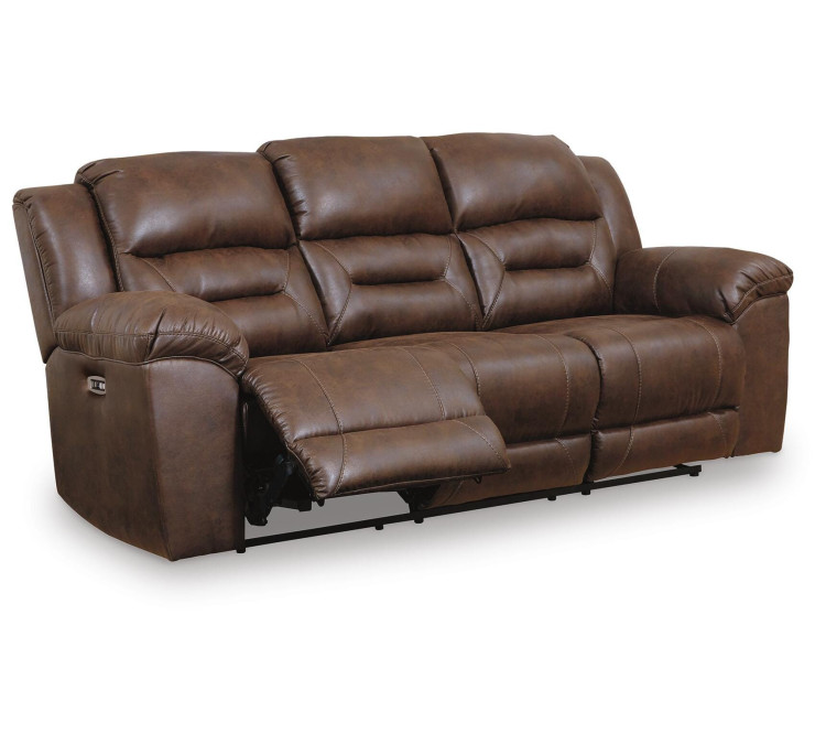 Stoneland Power Reclining Sofa - Chocolate