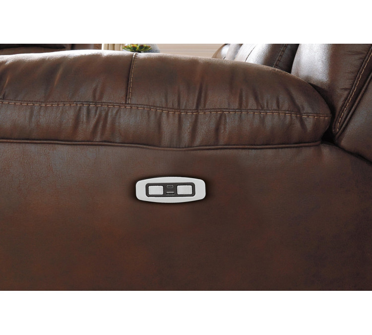Stoneland Sofa and Loveseat - Chocolate