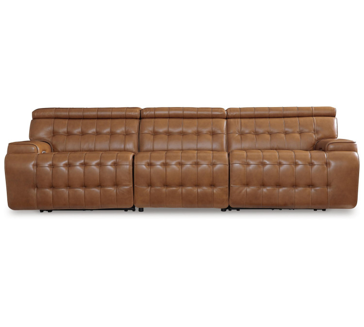 Temmpton 3-Piece Power Reclining Sectional Sofa - Chocolate