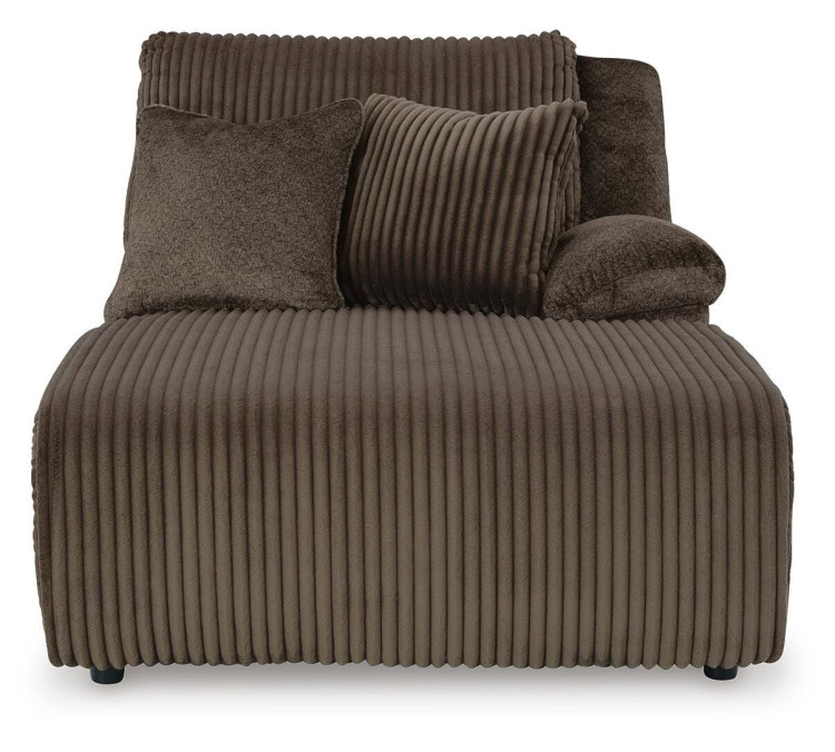 Top Tier 3-Piece Reclining Sofa Chaise Sectional - Chocolate