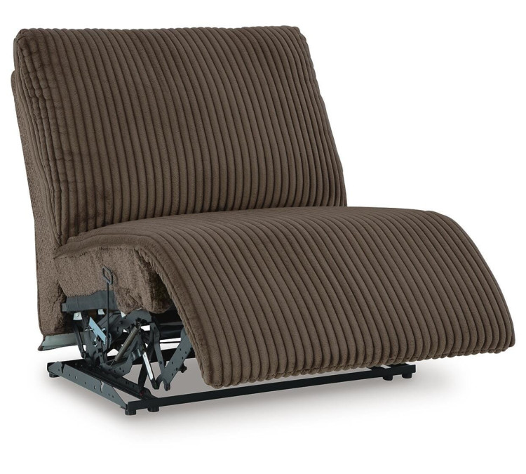 Top Tier 3-Piece Reclining Sofa Chaise Sectional - Chocolate