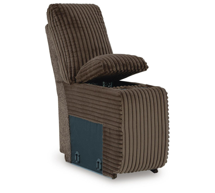 Top Tier 4-Piece Reclining Sectional with Chaise - Chocolate