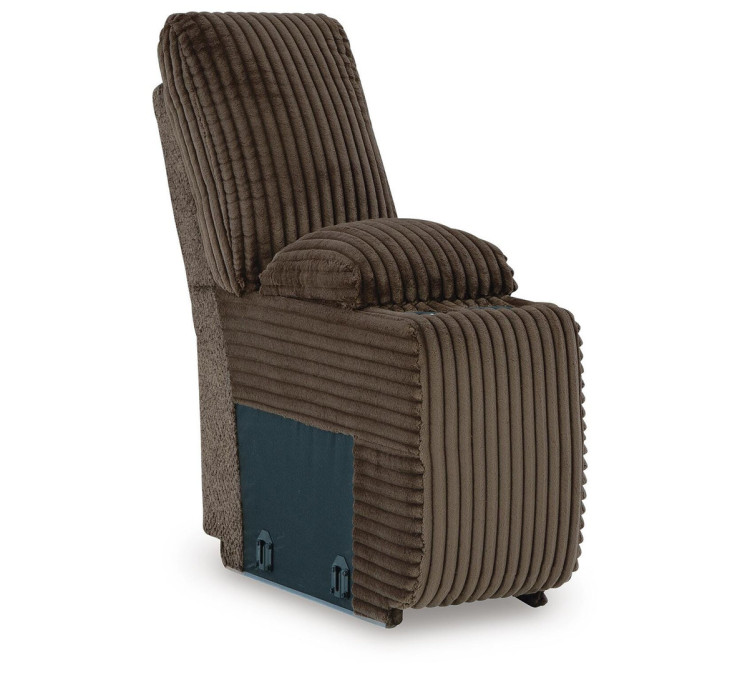 Top Tier 4-Piece Reclining Sectional with Chaise - Chocolate